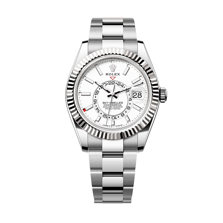 Oyster Perpetual Sky-Dweller white dial