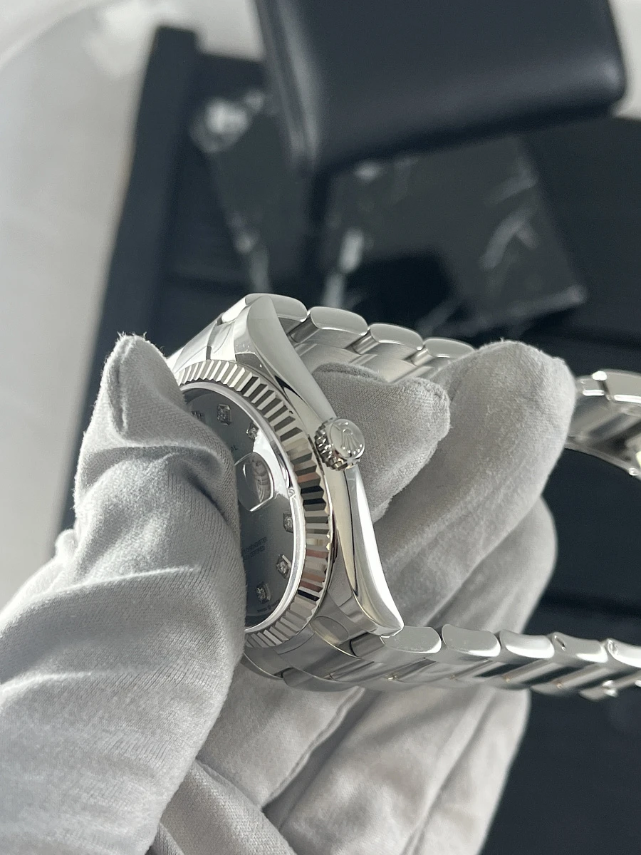 Купить копии элитных часов  Rolex Datejust 36mm Steel &amp; White Gold Diamonds Mother of Pearl 126234-0020: в наличии!