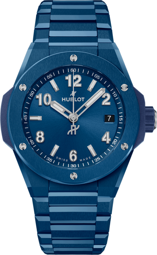 Big Bang Integrated Time Only Blue Ceramic