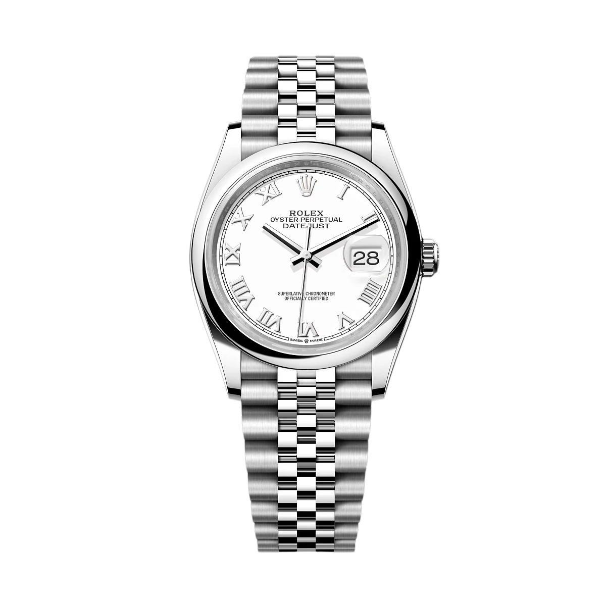 Купить копии элитных часов  Rolex Datejust 36 Oystersteel Wimbledon White Dial 126200: в наличии!