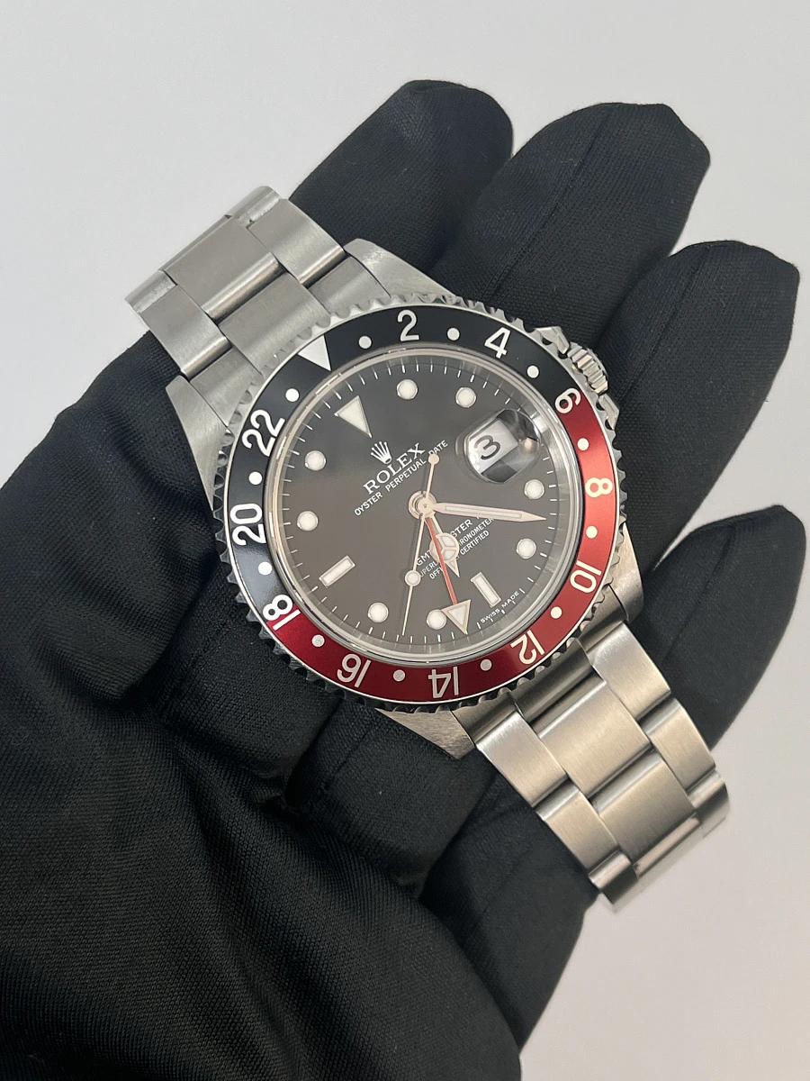 Купить копии элитных часов  Rolex GMT-Master II Black/Red 16710T  Coke 16710 T: в наличии!