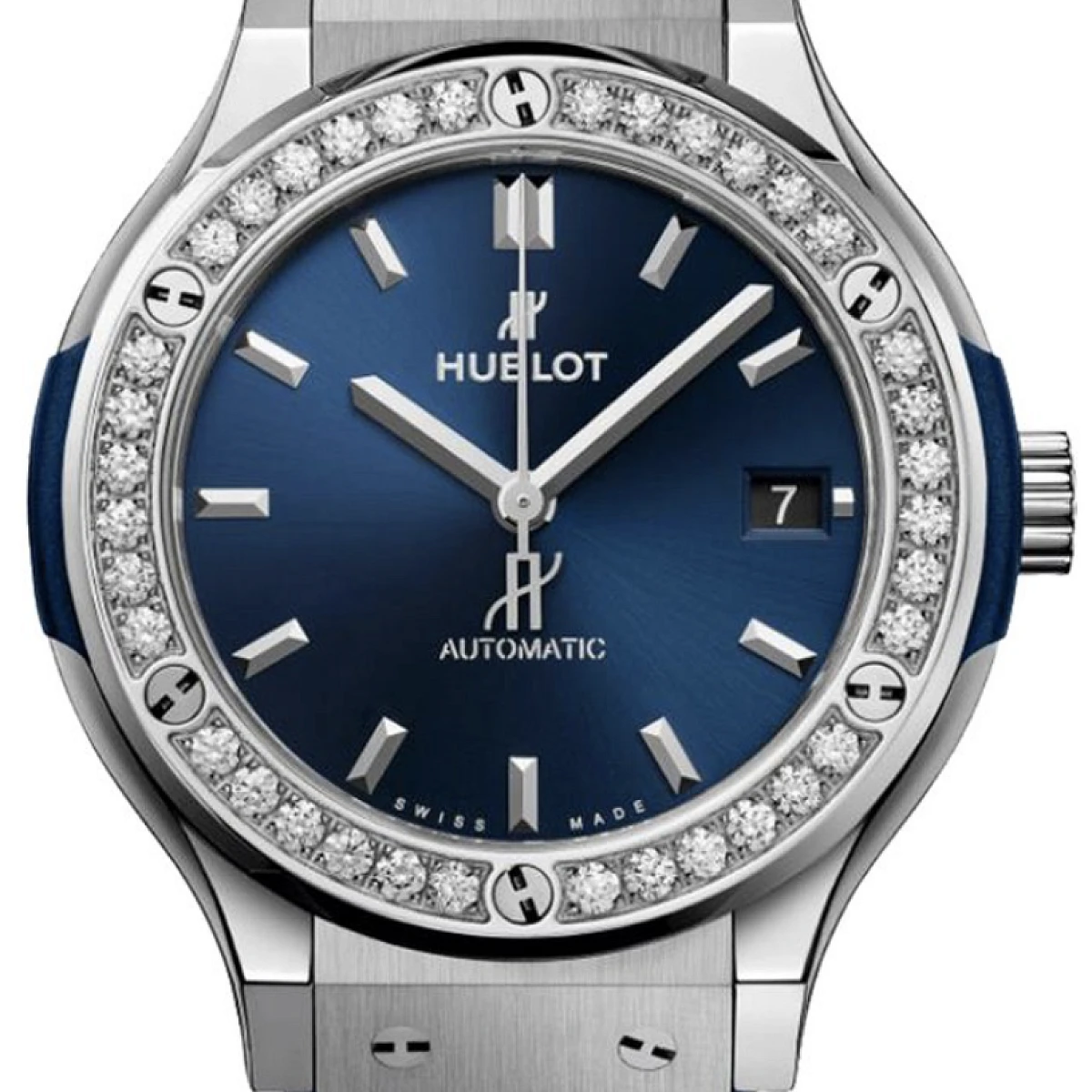 Купить копии элитных часов  Hublot Classic Fusion Blue 581NX7170RX1104: в наличии!