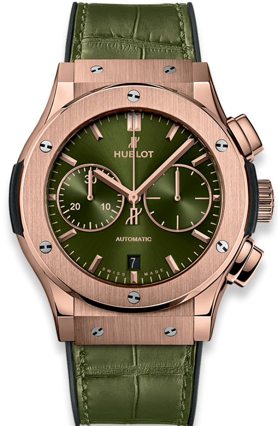 Classic Fusion Chronograph Green King Gold 45 mm