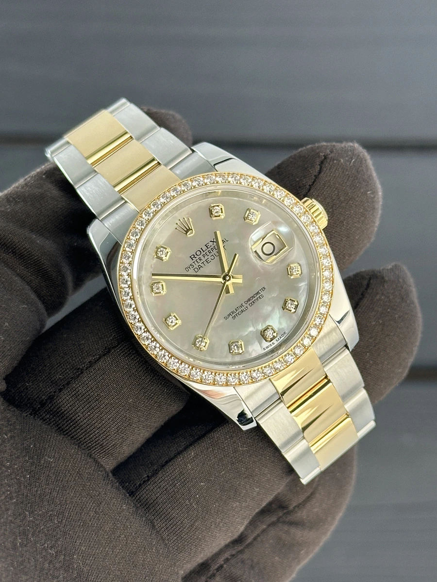 Купить копии элитных часов  Rolex Datejust II 36mm Steel and Gold MOP Dial 116243: в наличии!