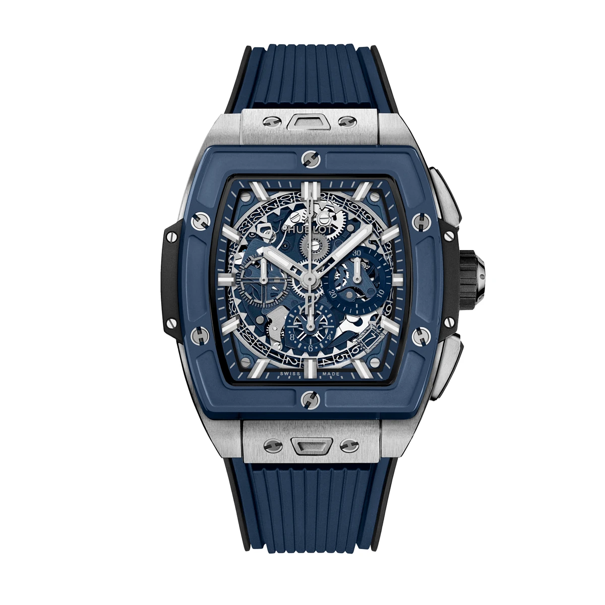 Купить копии элитных часов  Hublot Spirit of Big Bang Titanium Blue Ceramic 42 642.NL.7170.RX: в наличии!