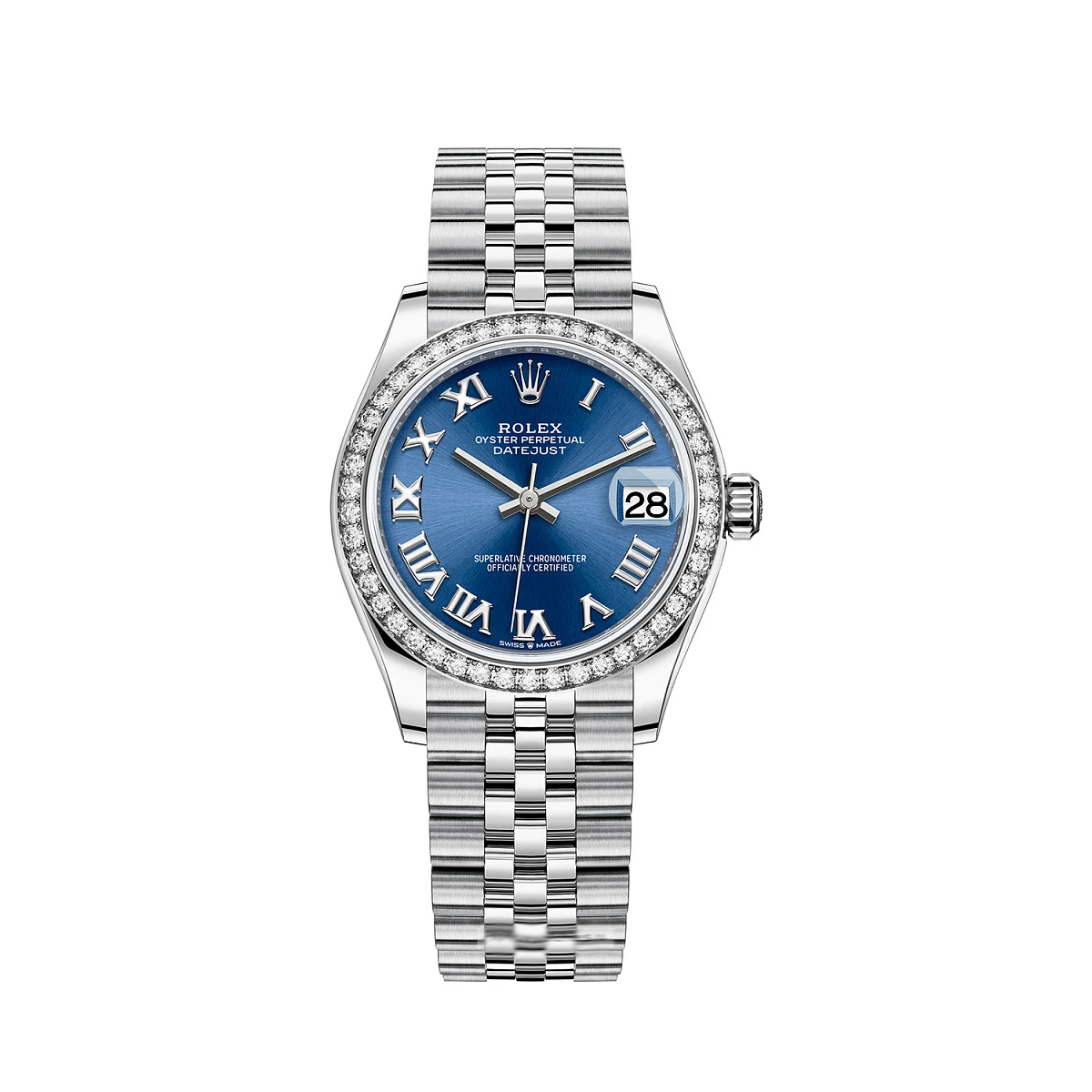 Купить копии элитных часов  Rolex Datejust Datejust 31mm Steel and White Gold 278384RBR: в наличии!