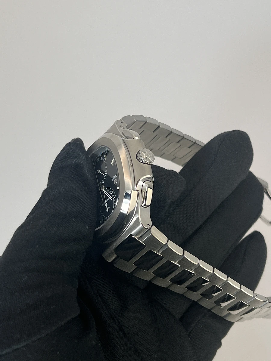 Купить копии элитных часов  Patek Philippe Nautilus Travel Time Chronograph Blue Dial 5990/1A-011: в наличии!