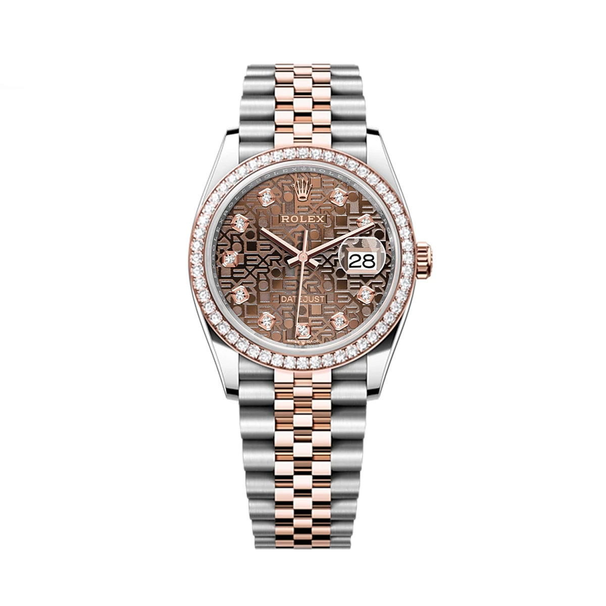 Купить копии элитных часов  Rolex Oyster Perpetual Datejust 36 mm Everose Rolesor 126281RBR-0013: в наличии!