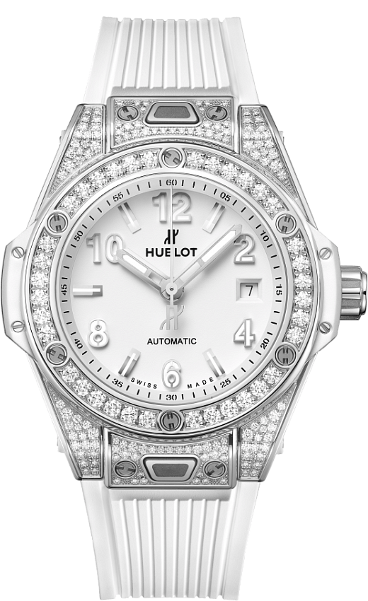 Big Bang One Click Steel White Pave