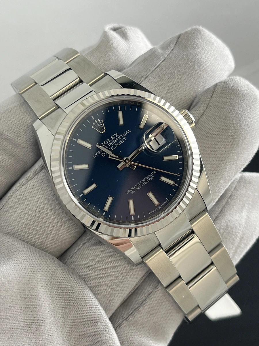 Купить копии элитных часов  Rolex Datejust 36mm Steel &amp; White Gold 126234: в наличии!