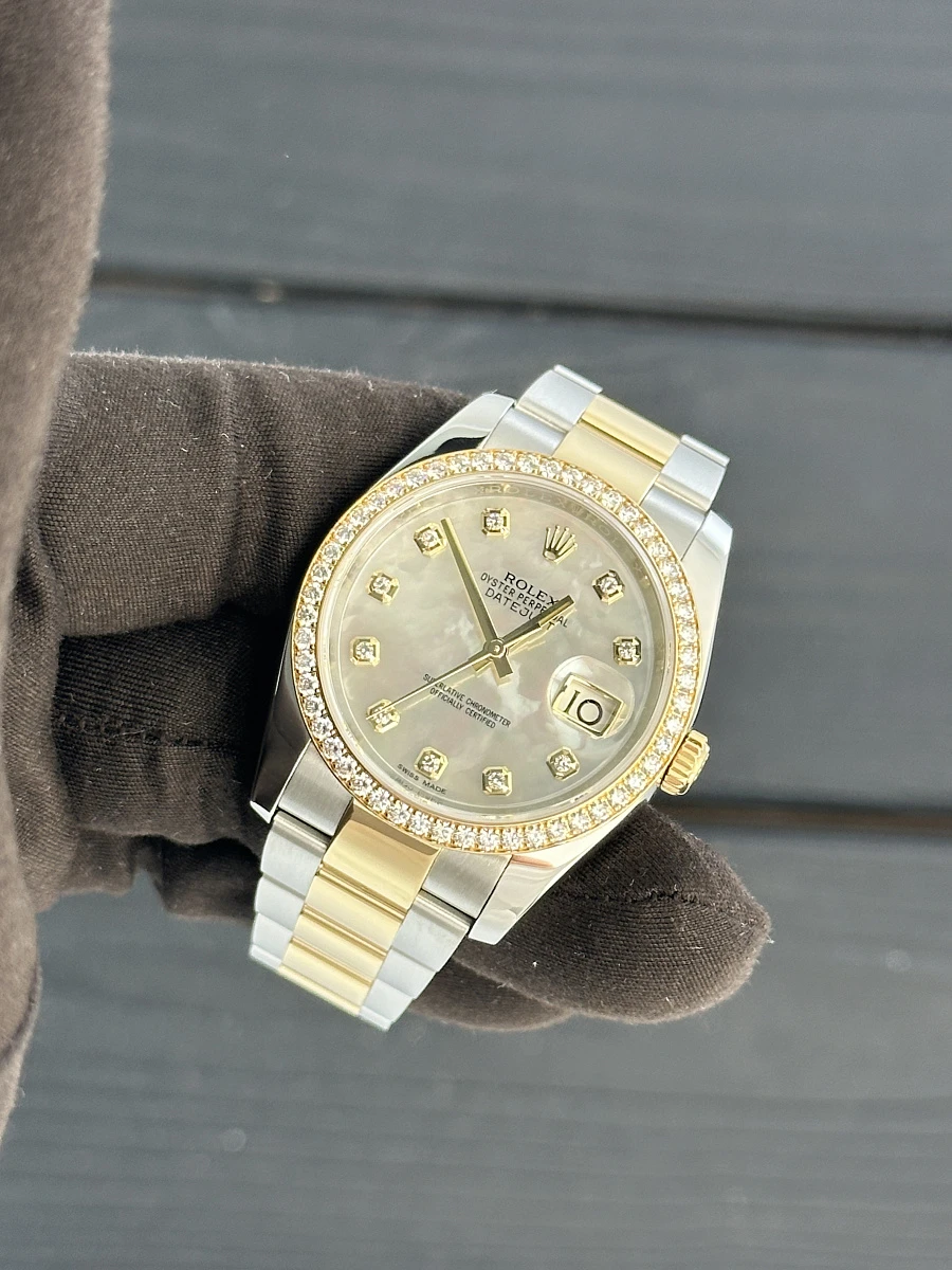 Купить копии элитных часов  Rolex Datejust II 36mm Steel and Gold MOP Dial 116243: в наличии!