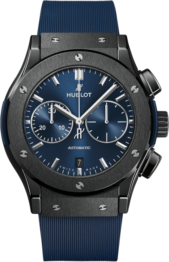 Classic Fusion Ceramic Blue Chronograph 45 mm
