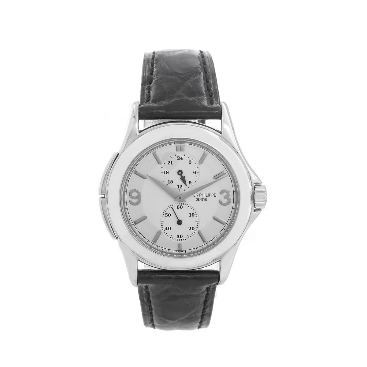 Купить копии элитных часов  Patek Philippe Calatrava Travel Time White Gold 5134G: в наличии!