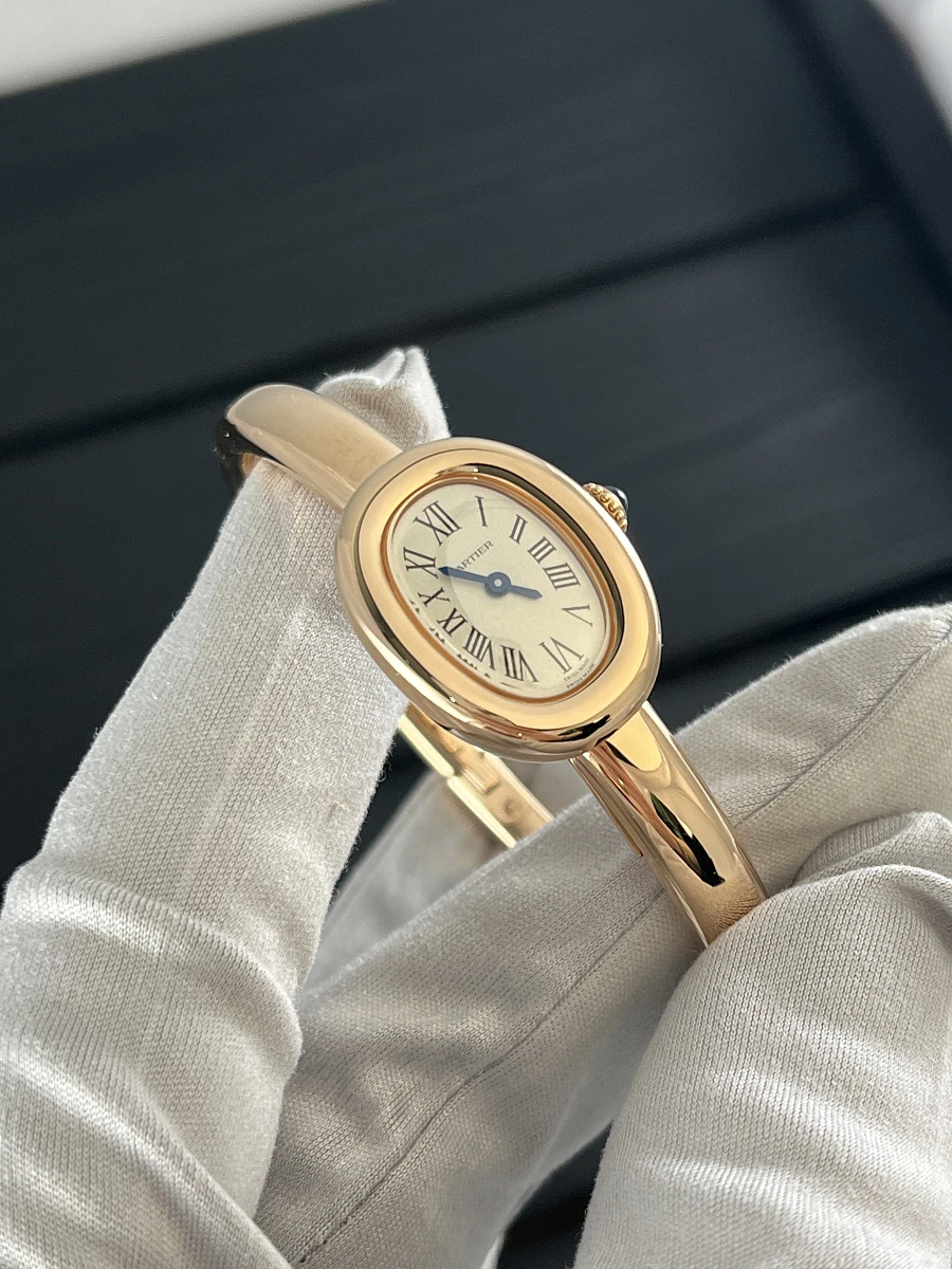Купить копии элитных часов  Cartier Baignoire Watch Mini Size 17 Rose Gold WGBA0036: в наличии!