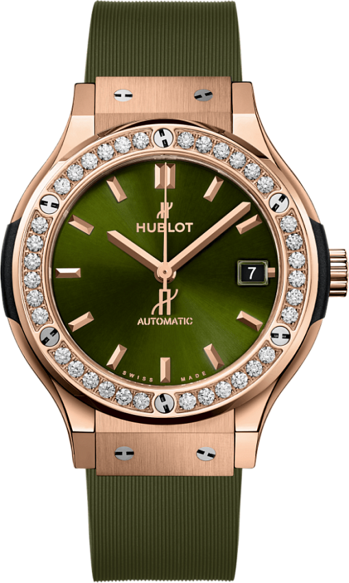 Classic Fusion King Gold Green Diamonds