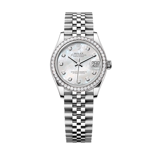 Datejust 31 Oyster steel / white gold and diamonds