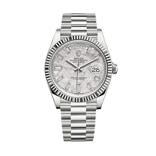 Oyster Perpetual White Gold Day-Date Meteorite 40mm