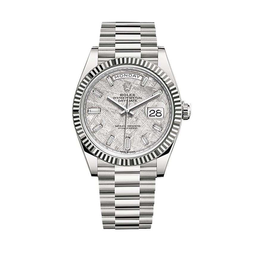 Oyster Perpetual White Gold Day-Date Meteorite 40mm