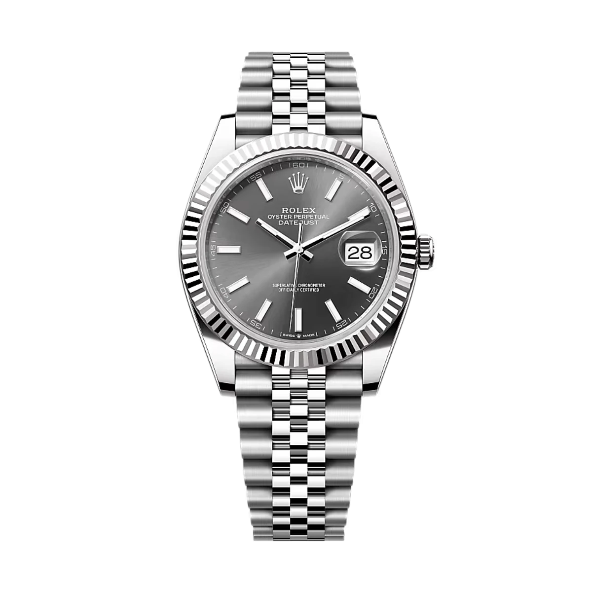 Купить копии элитных часов  Rolex Datejust 41 Oystersteel and white gold 126334: в наличии!
